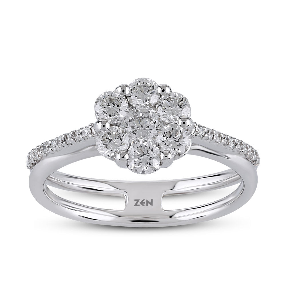 Halo Diamond Ring