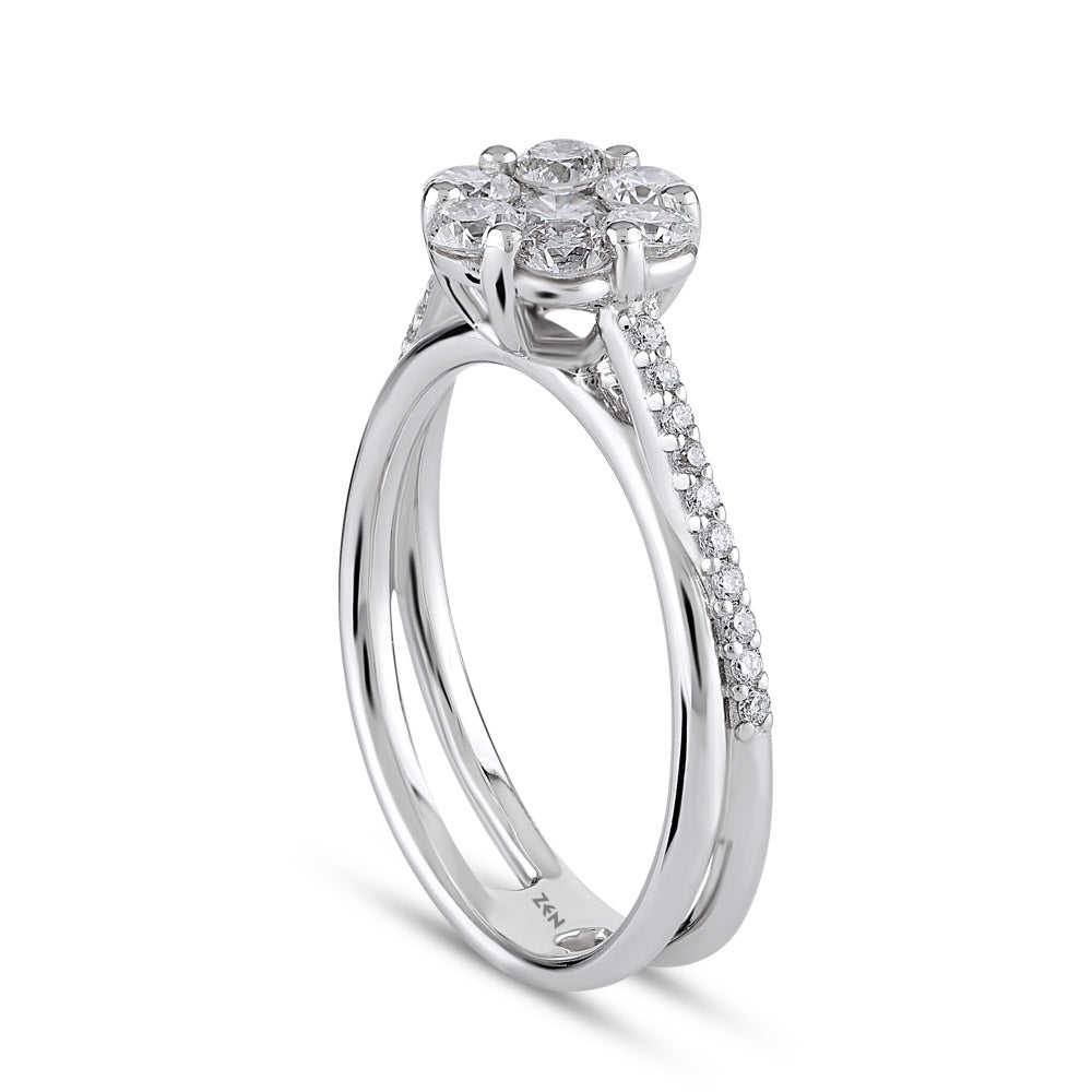 Halo Diamond Ring