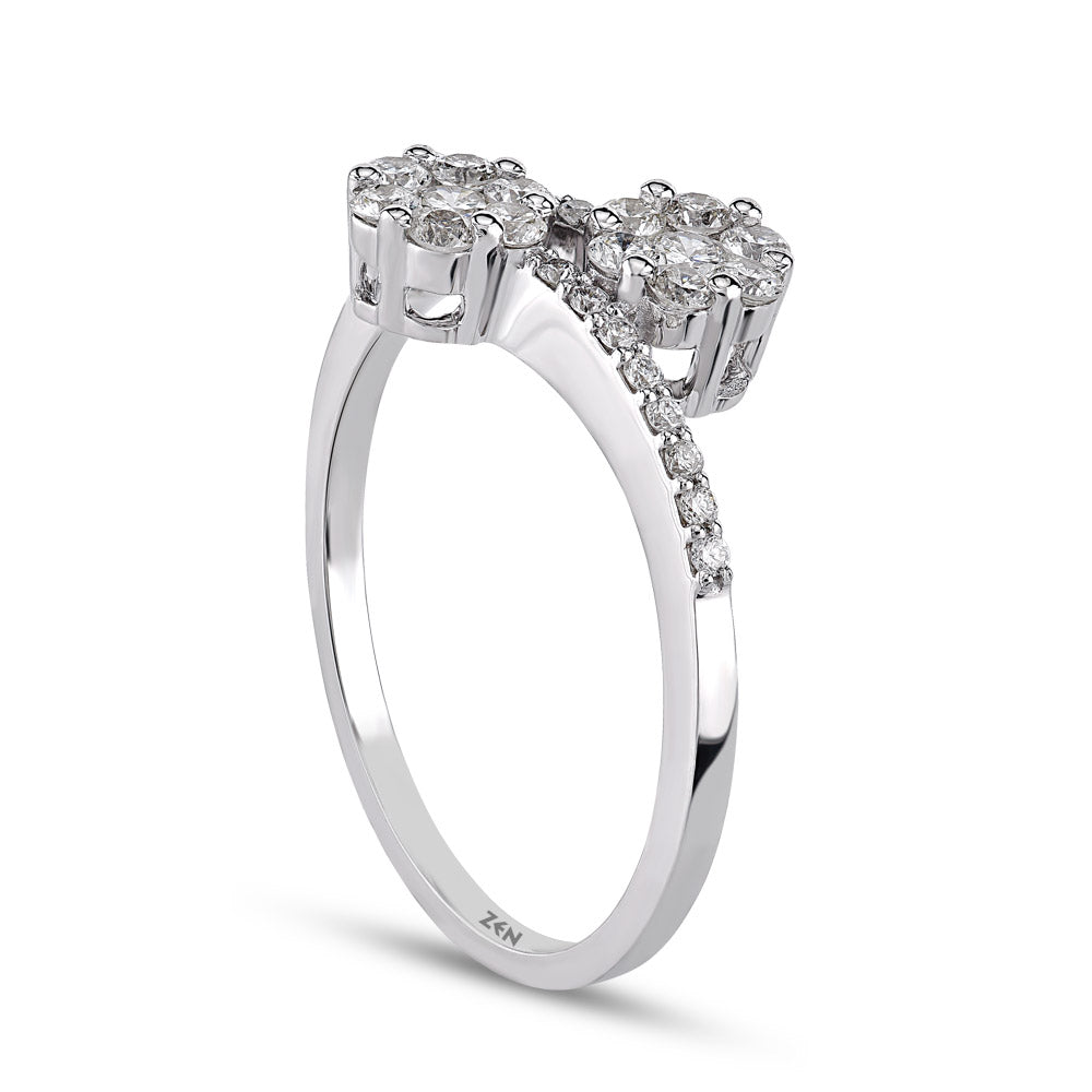 Double Halo Diamond Ring