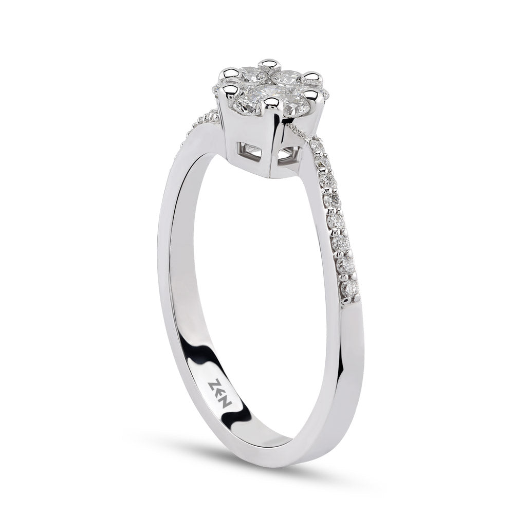 Halo Diamond Ring