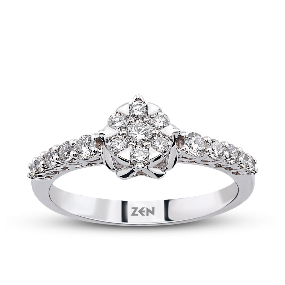 Halo Diamond Ring