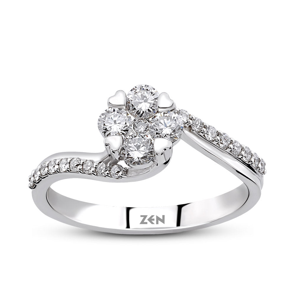 Halo Diamond Ring