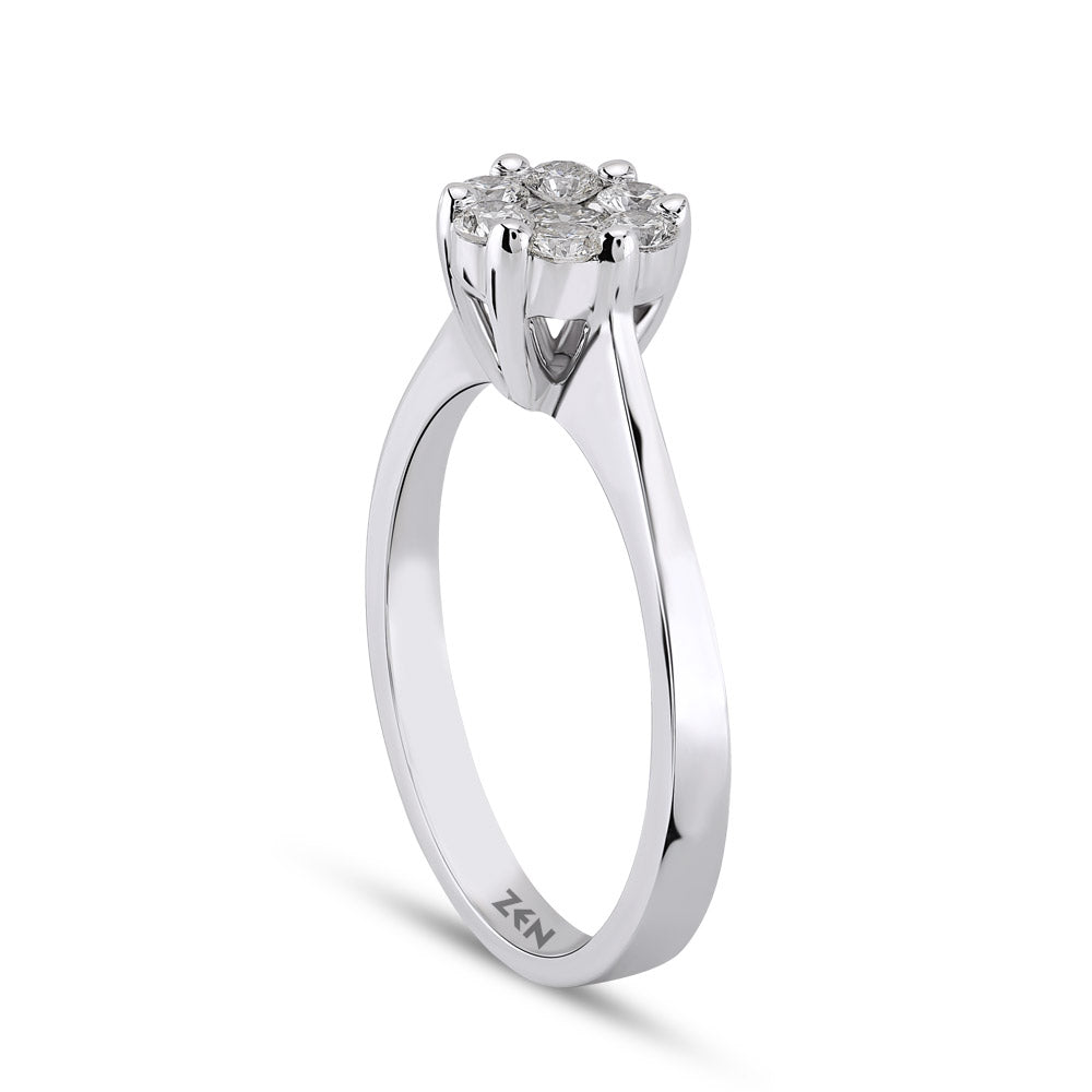 Halo Diamond Ring