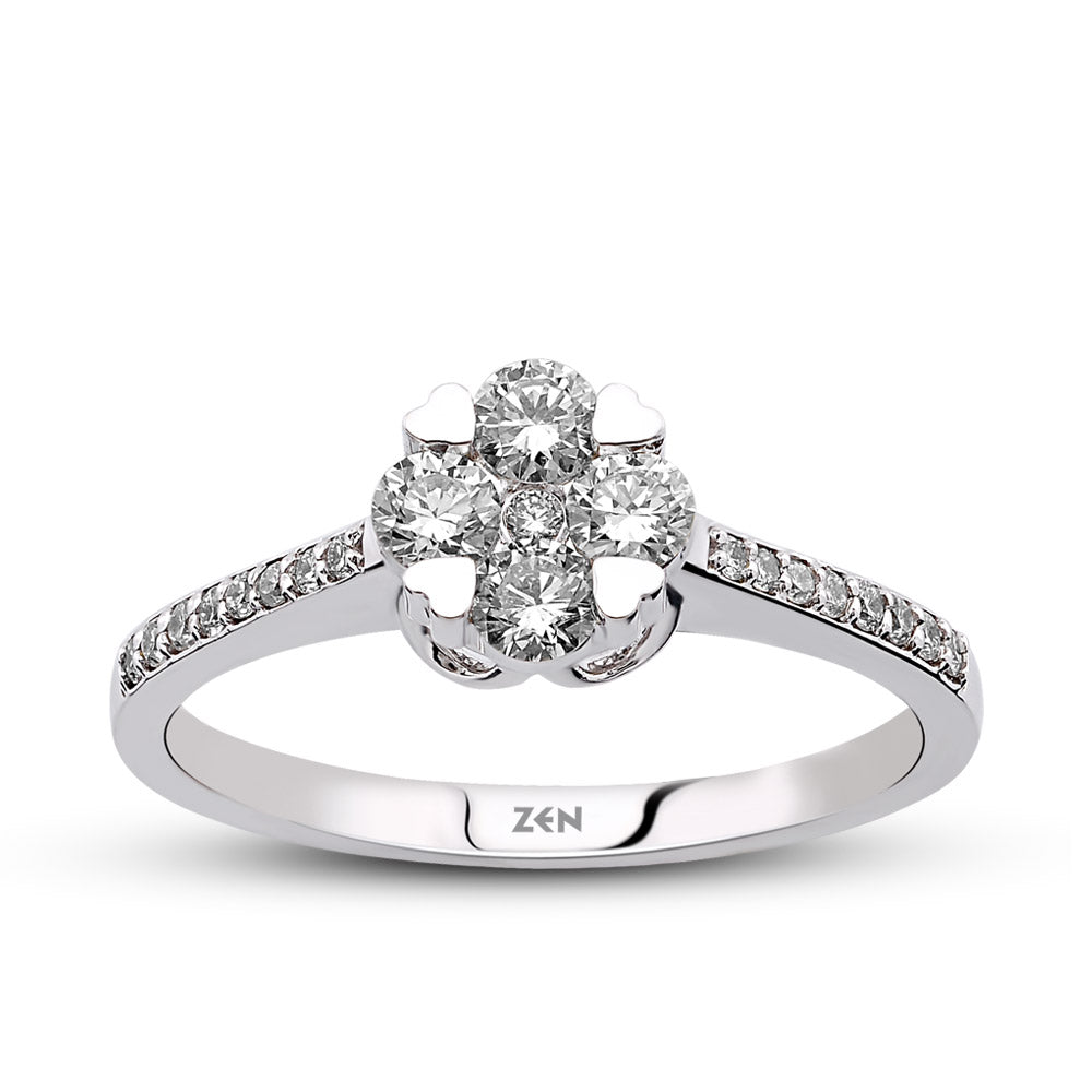 Halo Diamond Ring
