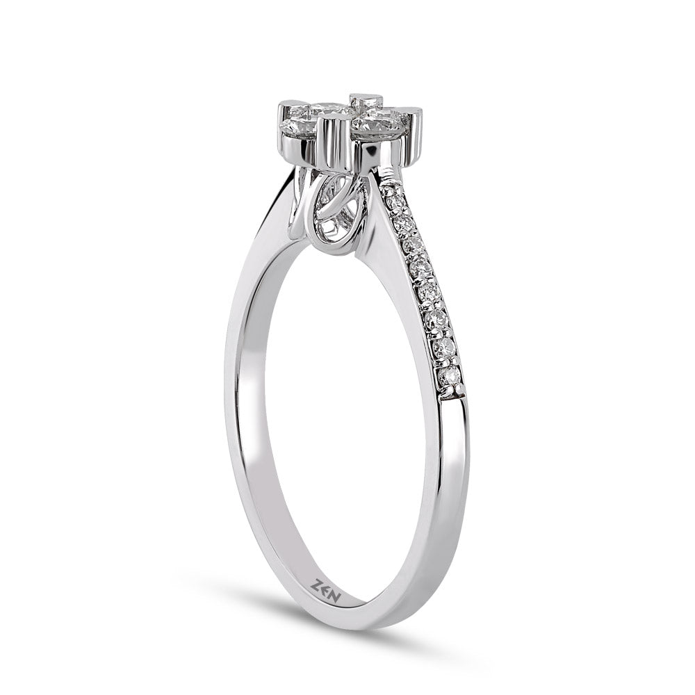 Halo Diamond Ring