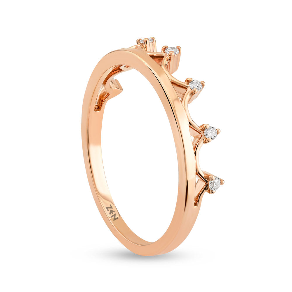 Crown Diamond Ring