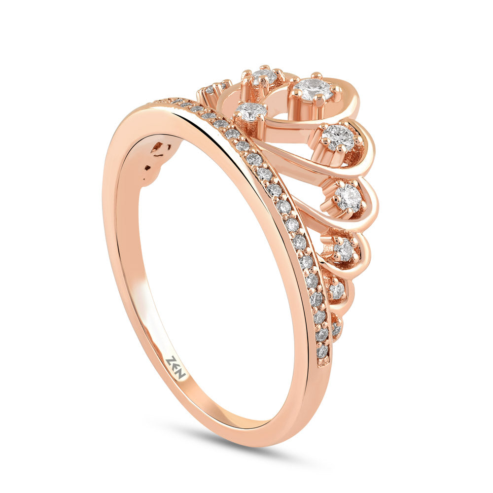 Crown Diamond Ring