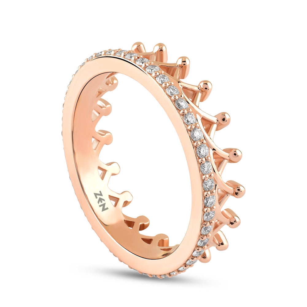 Crown Diamond Ring