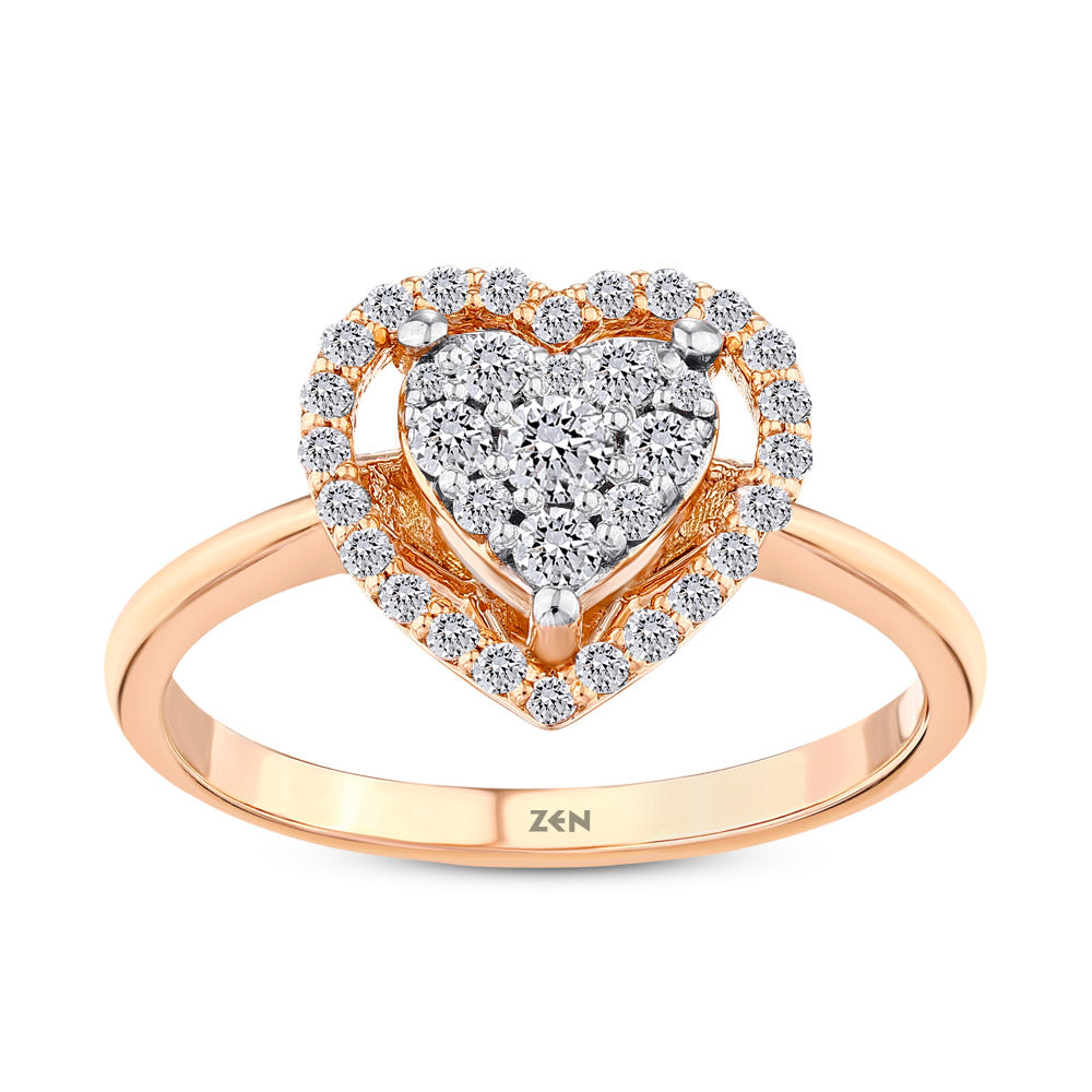 Heart Diamond Ring