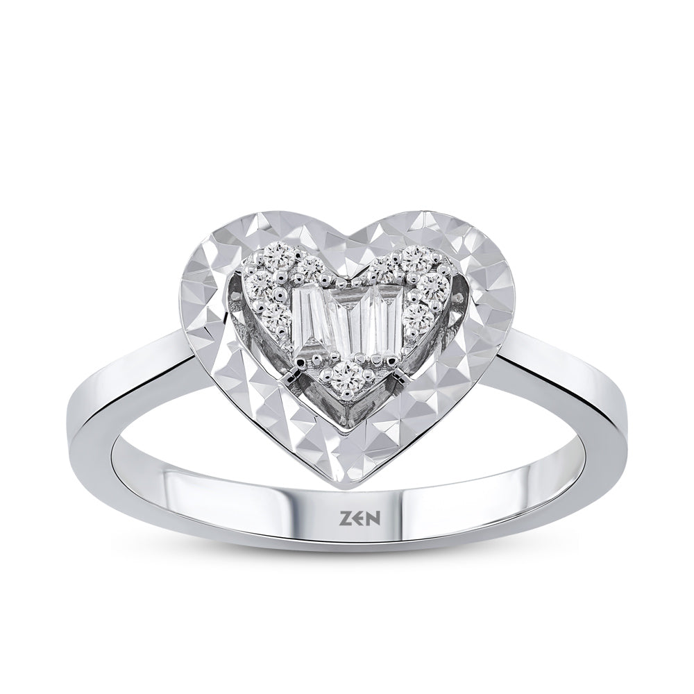 Heart Diamond Ring