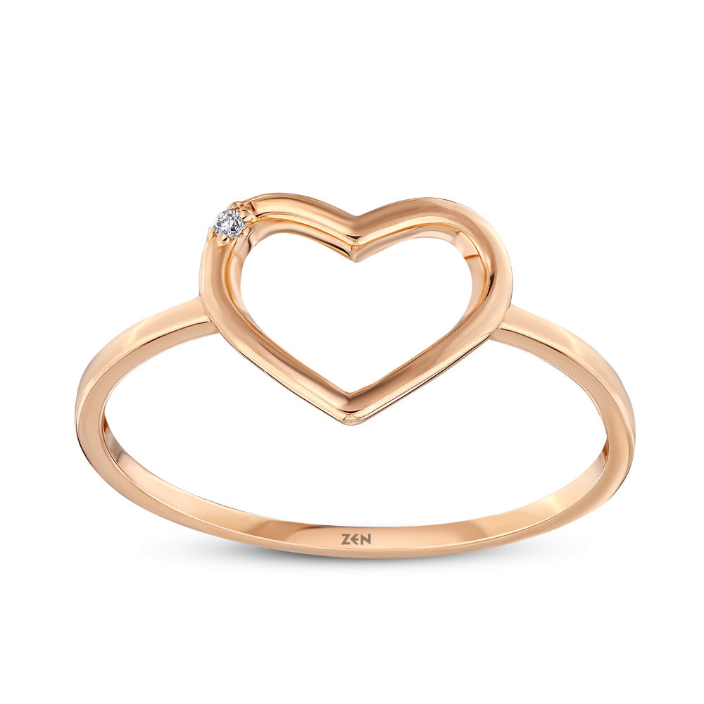 Heart Diamond Ring
