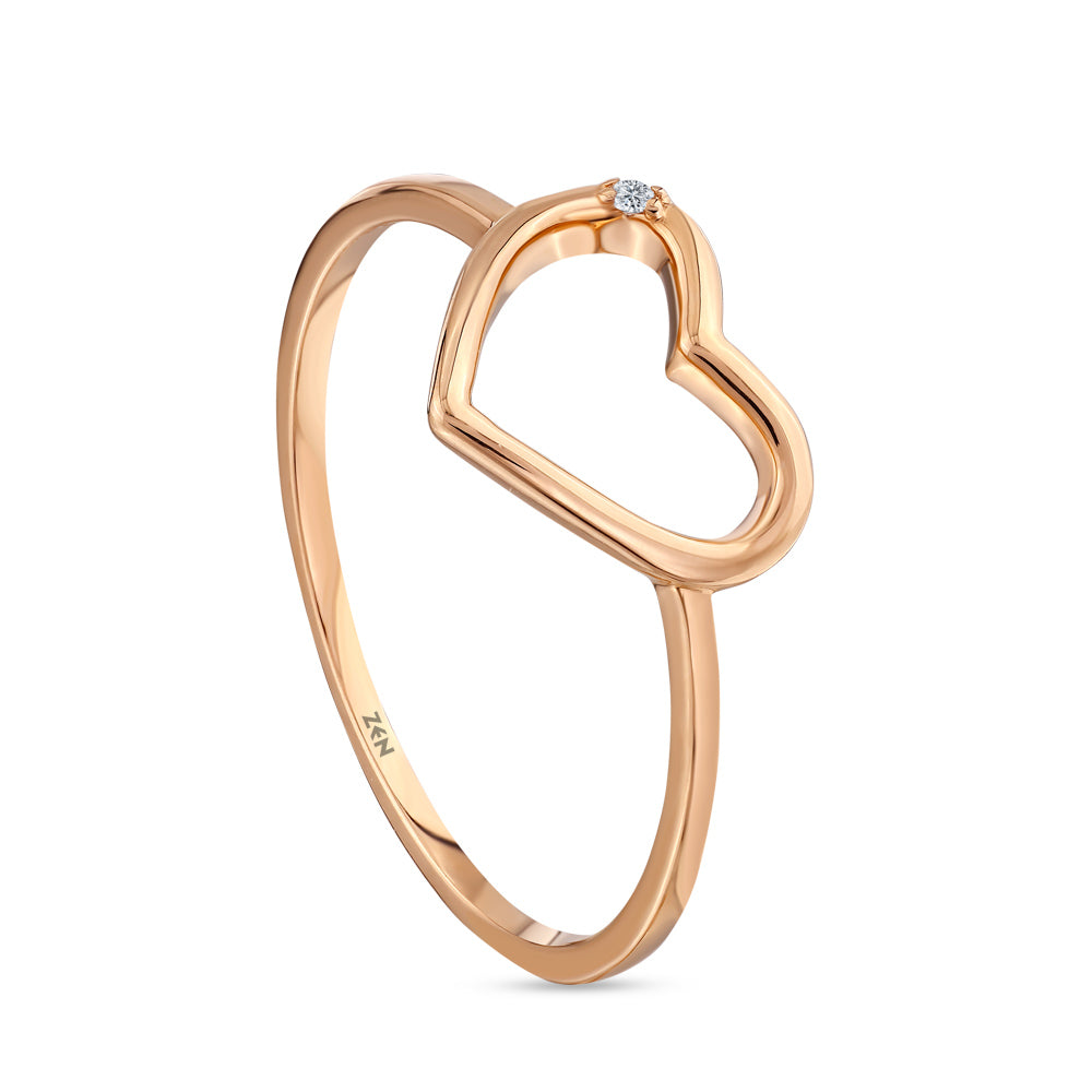 Heart Diamond Ring
