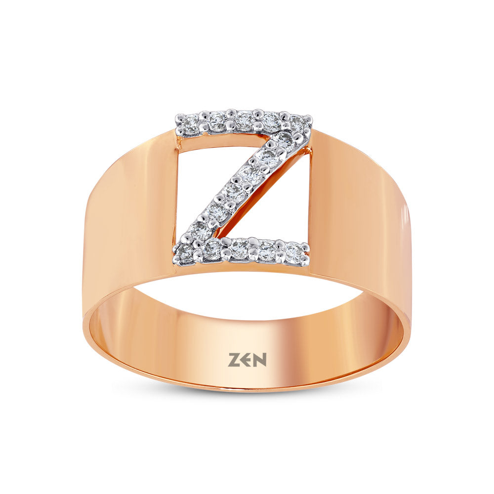 Diamond Initial Ring Z