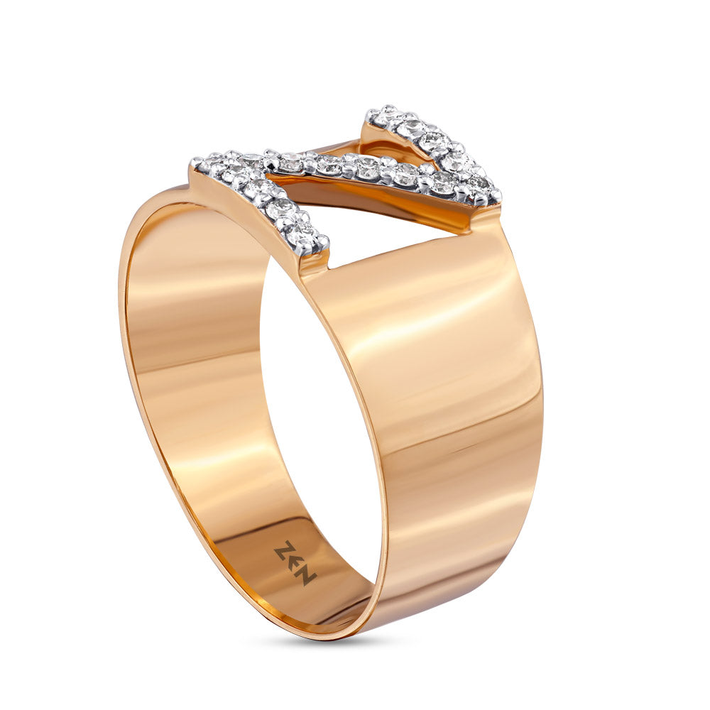 Diamond Initial Ring Z