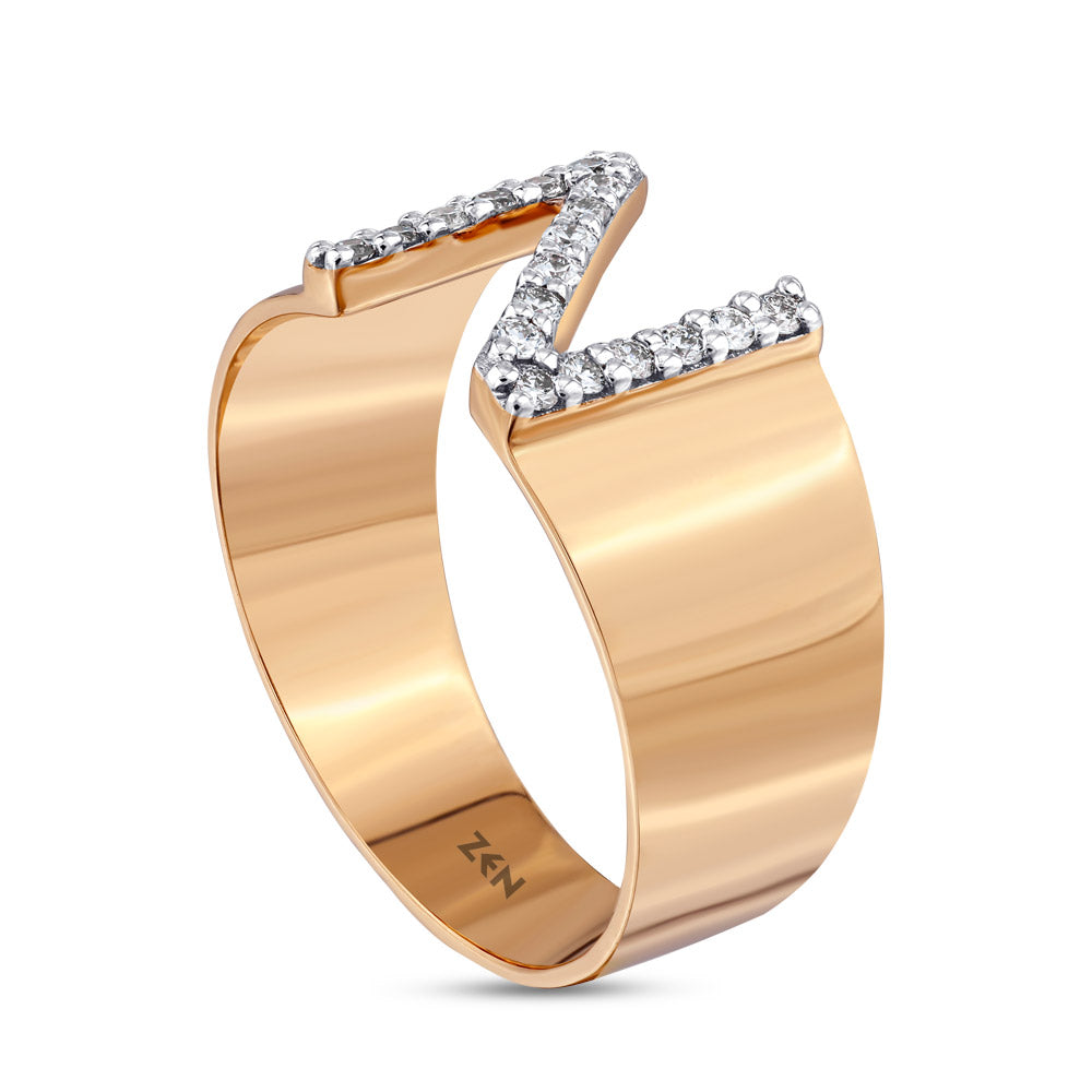 Diamond Initial Ring N
