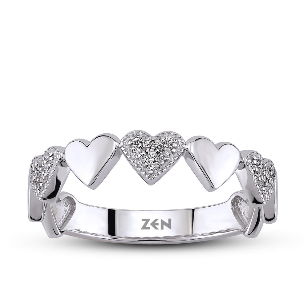 Heart Diamond Ring