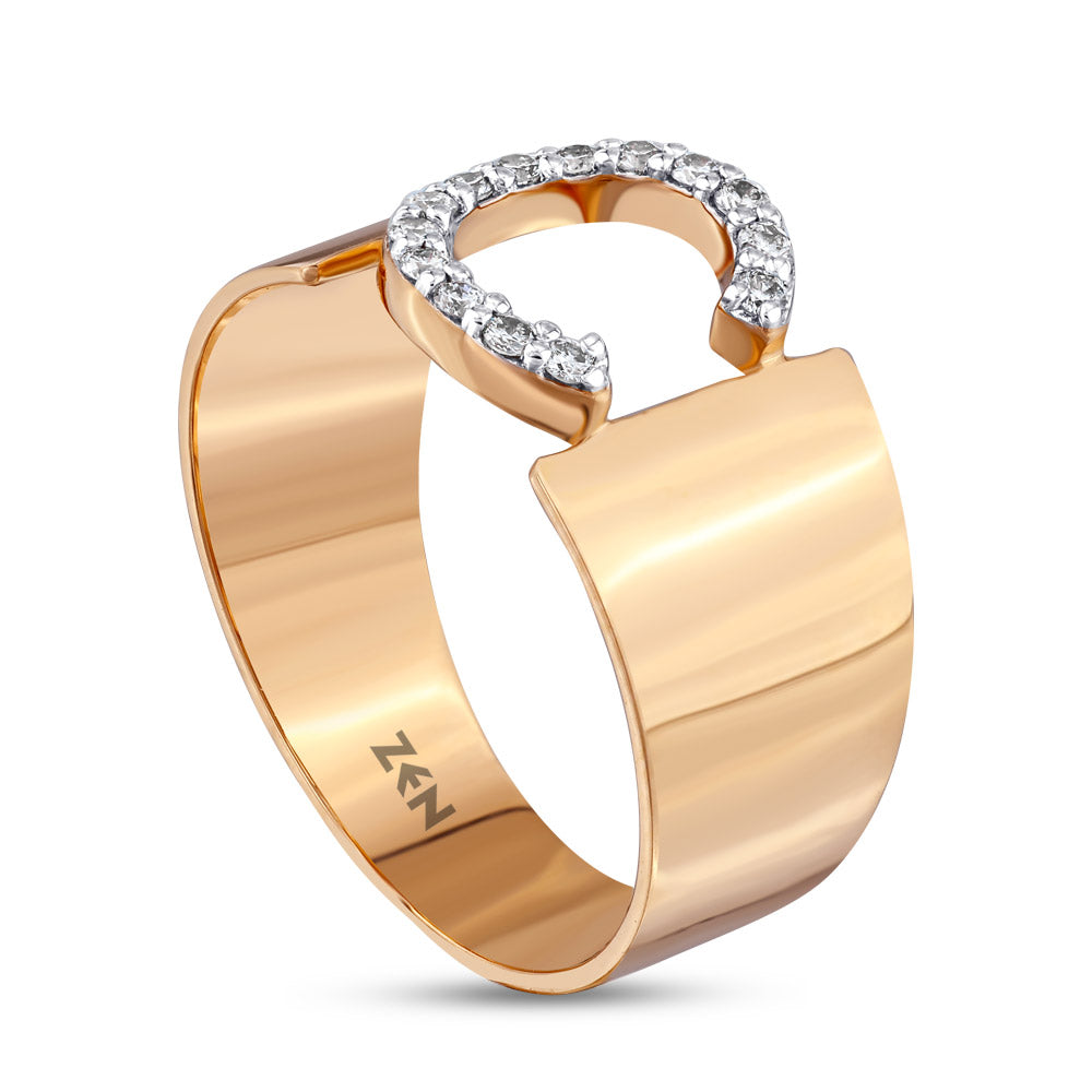 Diamond Initial Ring C