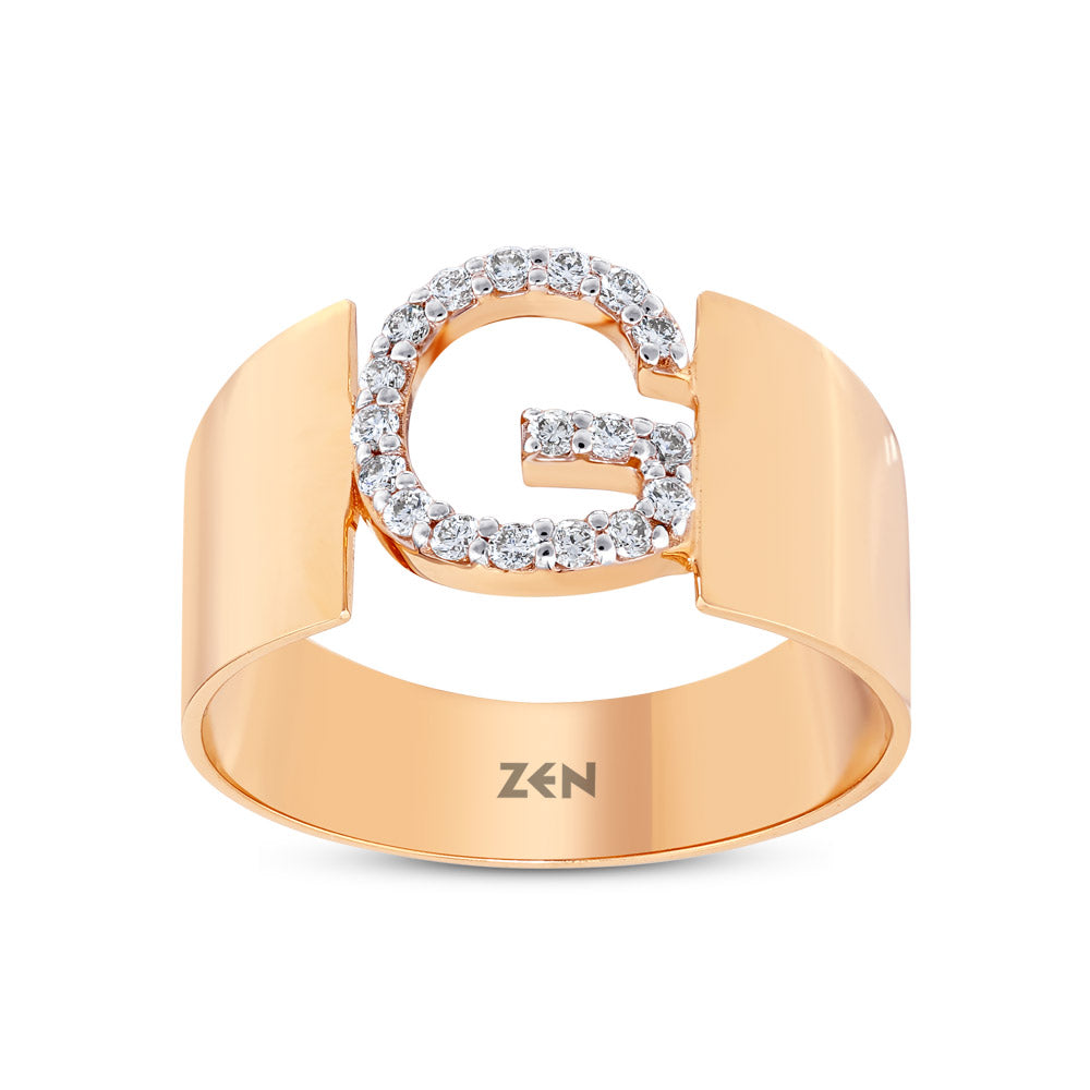 Diamond Initial Ring G