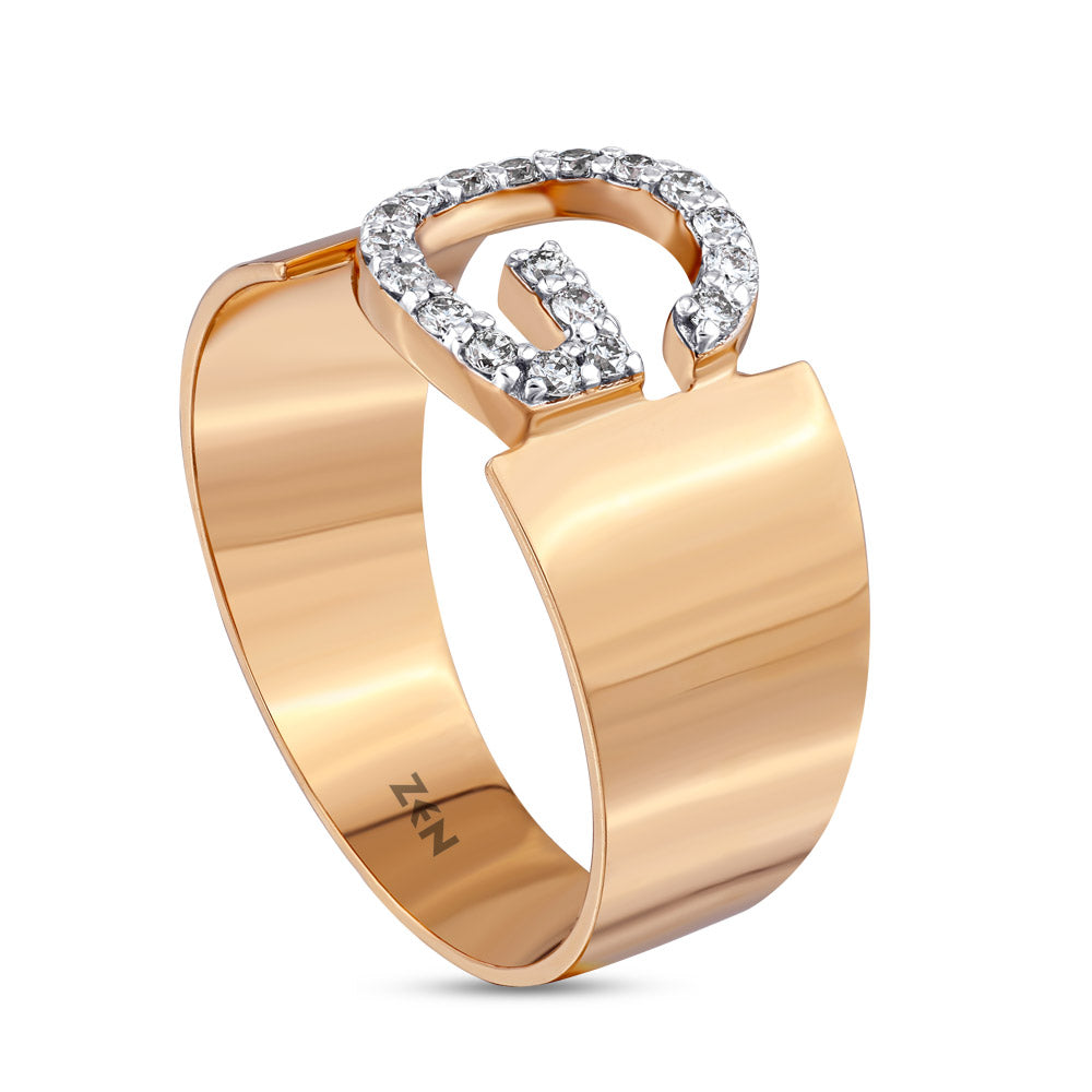 Diamond Initial Ring G