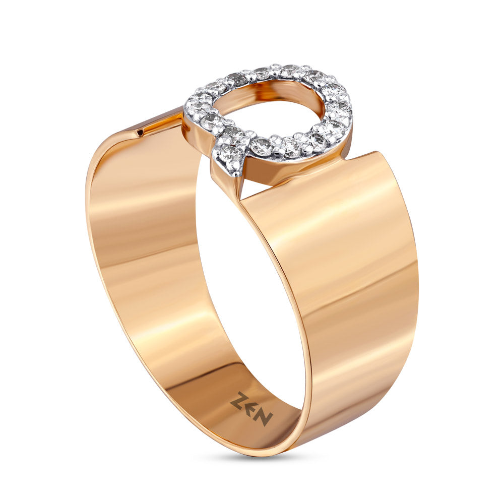 Diamond Initial Ring Q