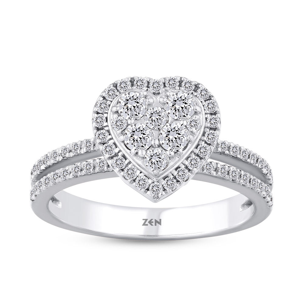 Heart Diamond Ring