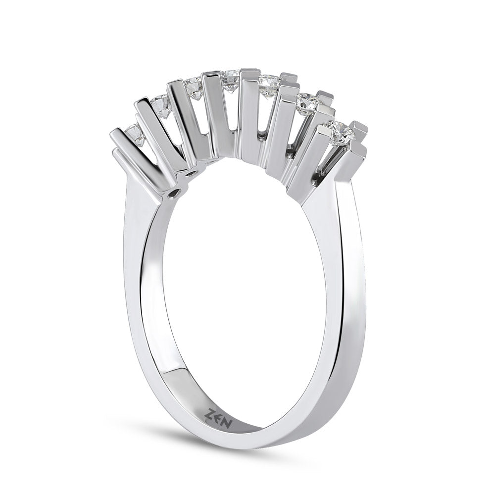 Seven Stone Diamond Necklace