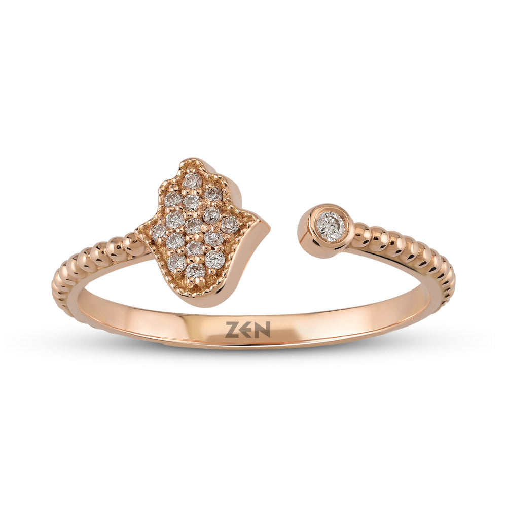 Fatimas Hand Diamond Ring