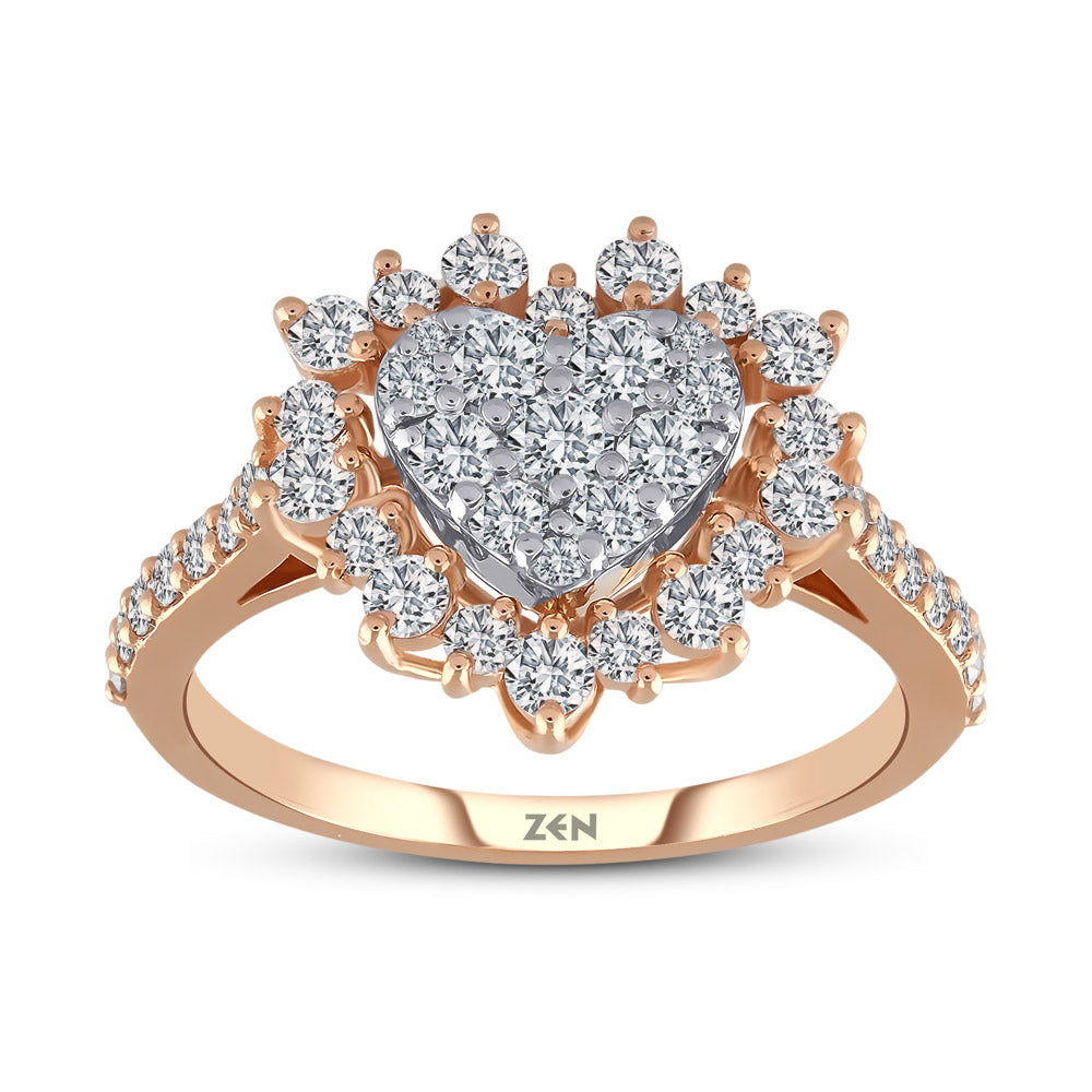 Heart Diamond Ring