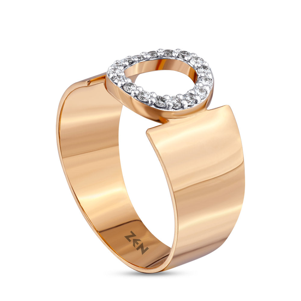 Diamond Initial Ring O