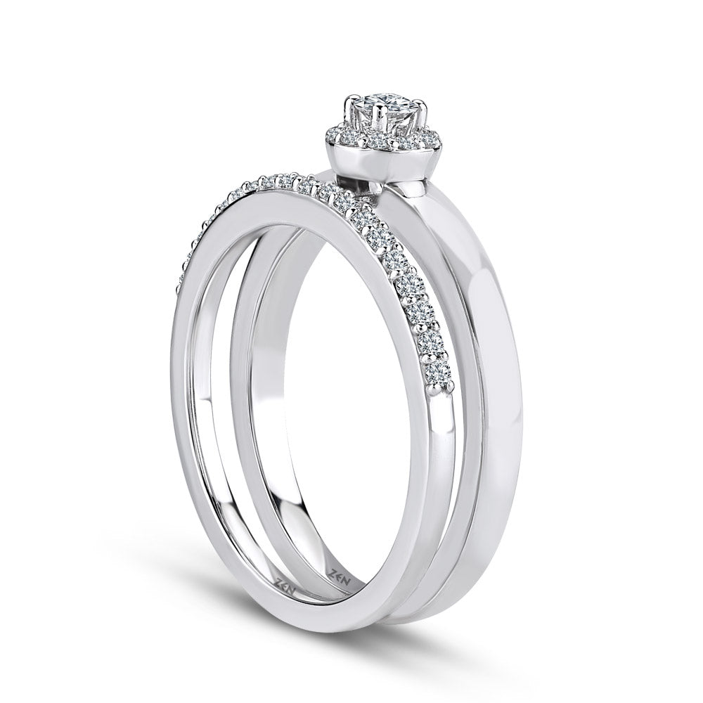 Twins Diamond Engagement Ring