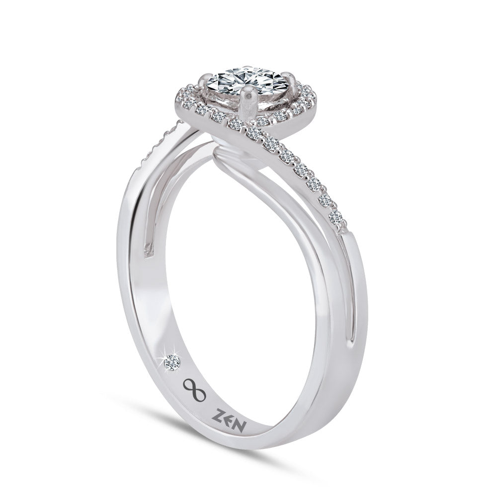 Modern Diamond Engagement Ring