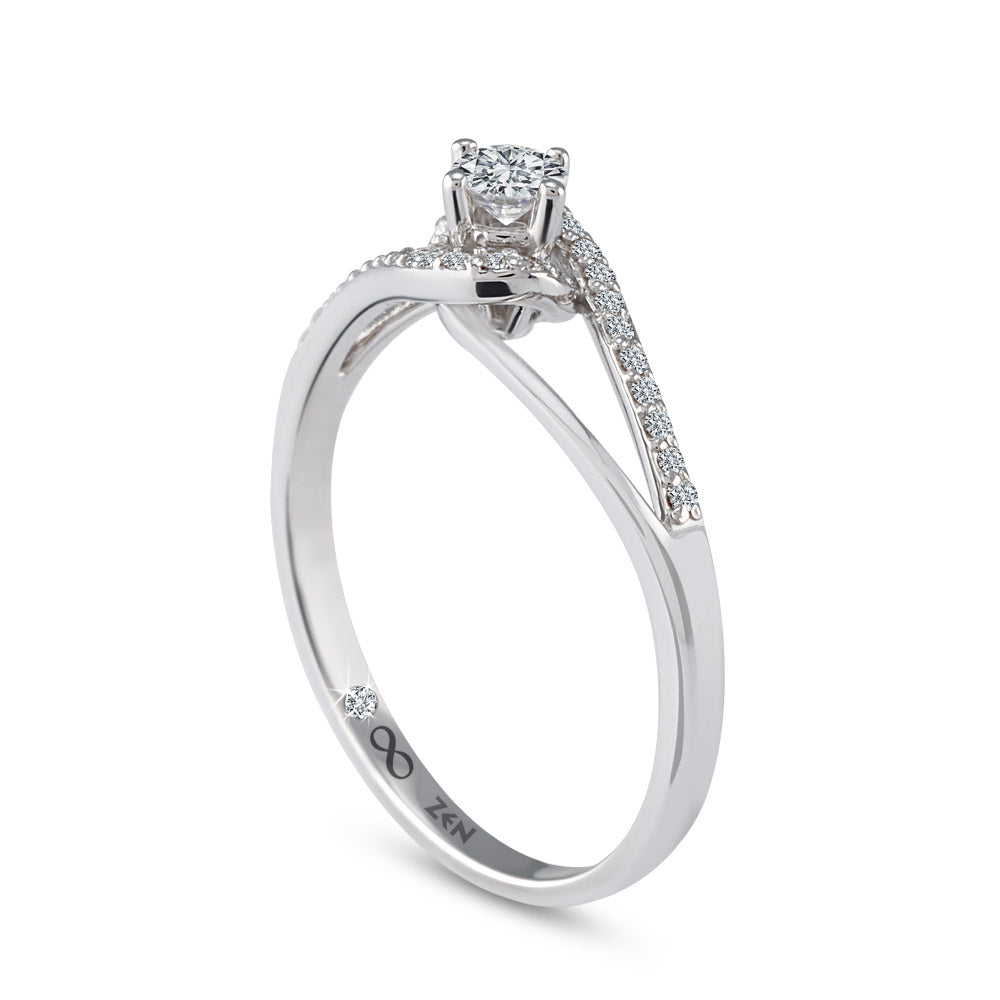 Halo Diamond Engagement Ring