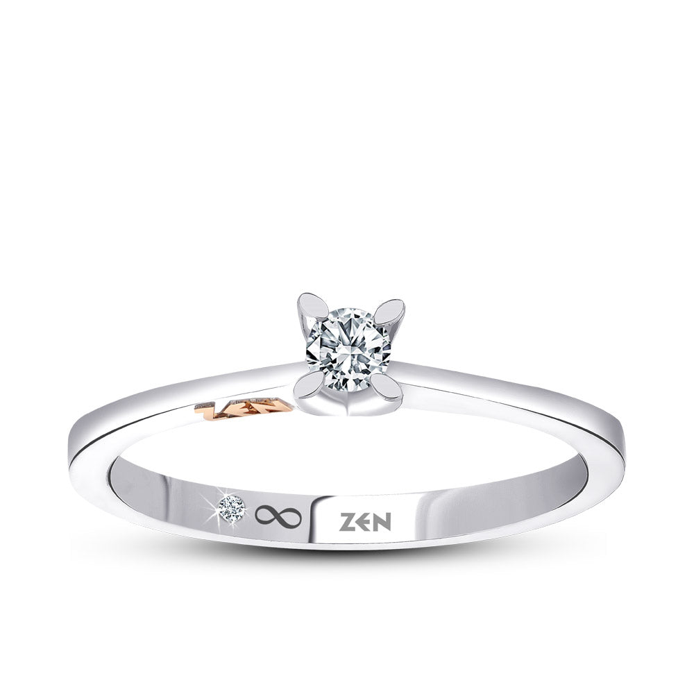Solitaire Diamond Engagement Ring