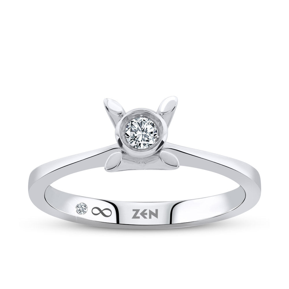 Solitaire Diamond Engagement Ring