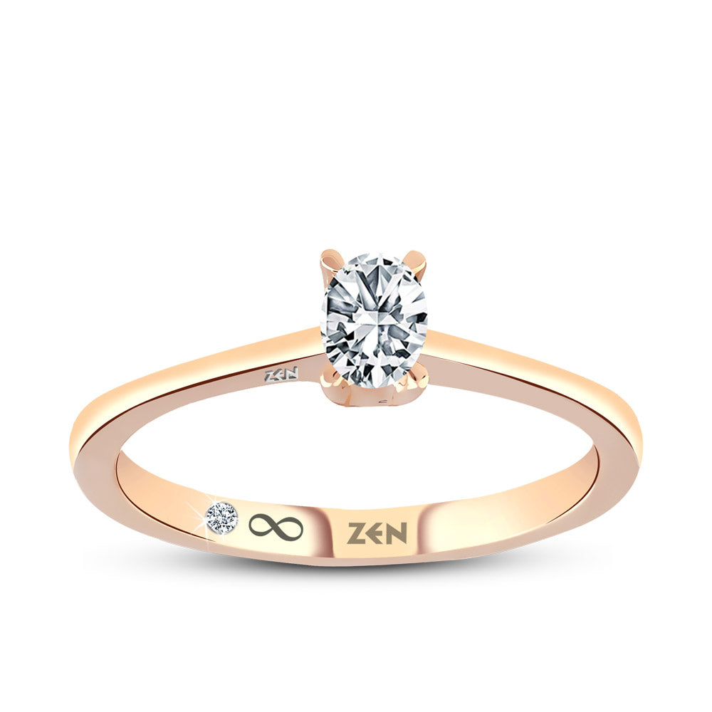 Solitaire Diamond Engagement Ring