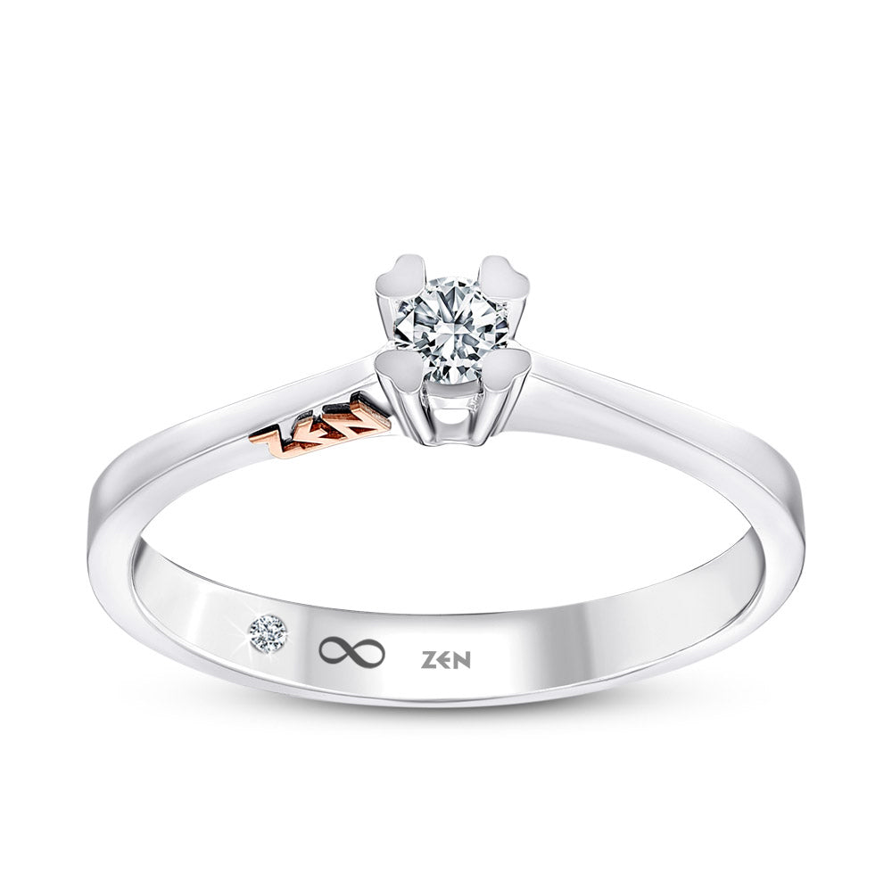 Solitaire Diamond Engagement Ring