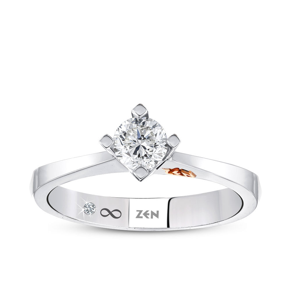 Solitaire Diamond Engagement Ring