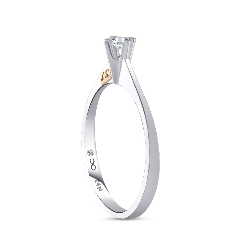 Solitaire Diamond Engagement Ring