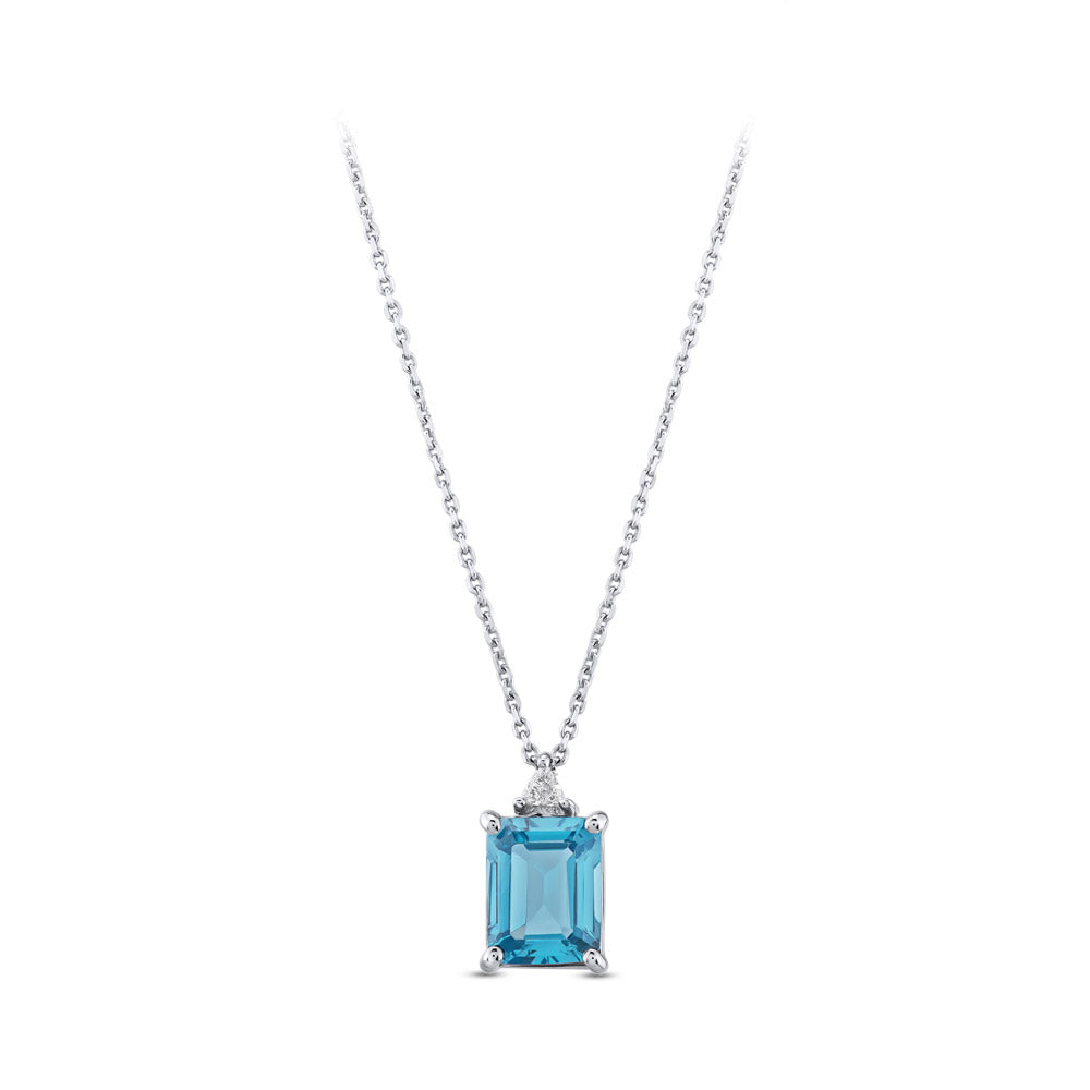 Blue Topaz Necklace
