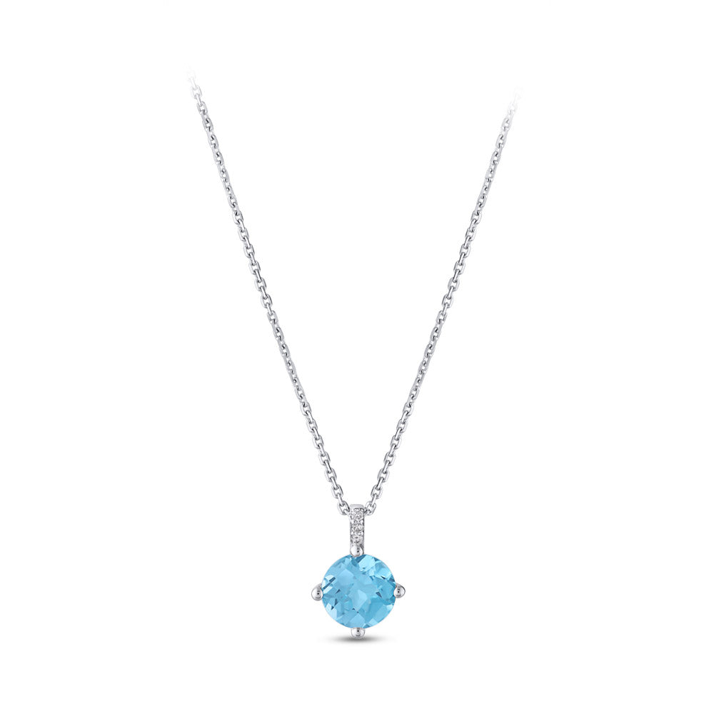 Blue Topaz Necklace