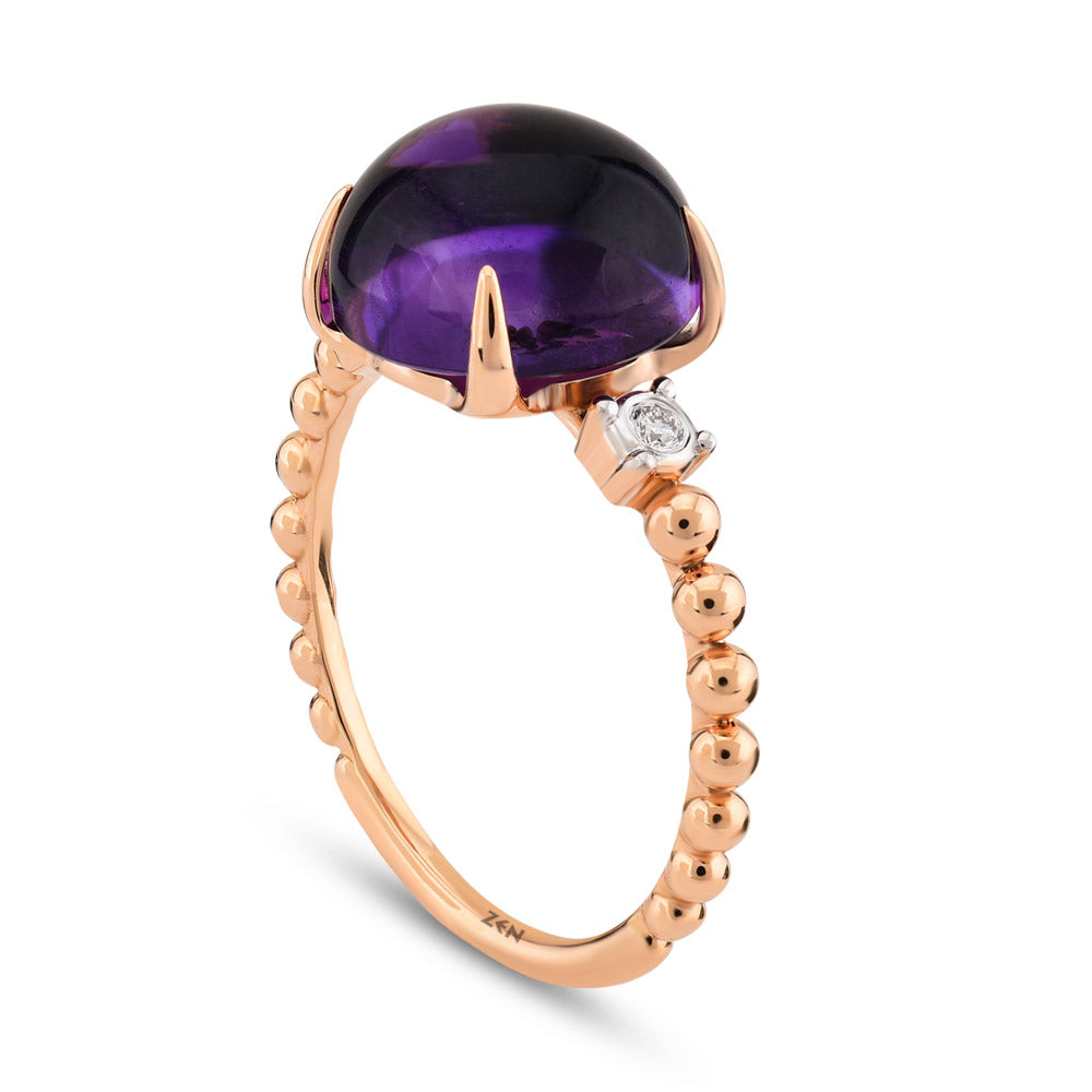 Cabochon Amethyst Ring