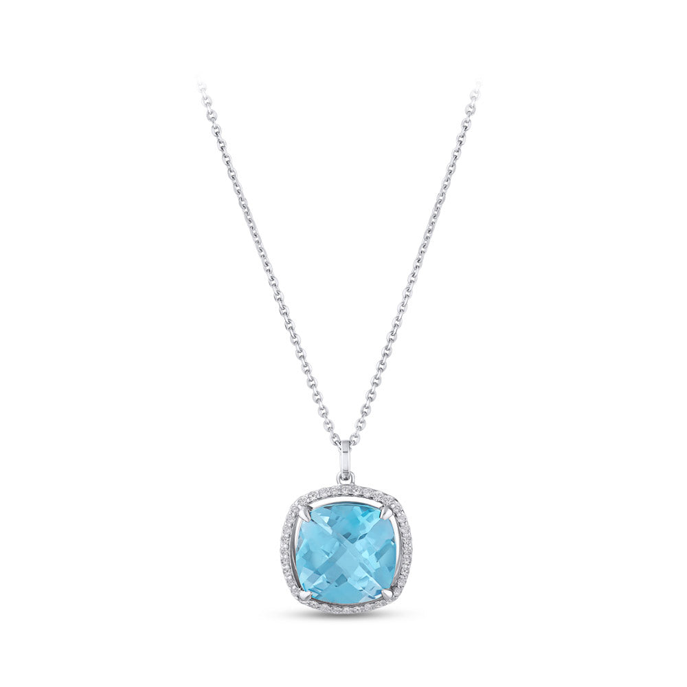 Blue Topaz Necklace