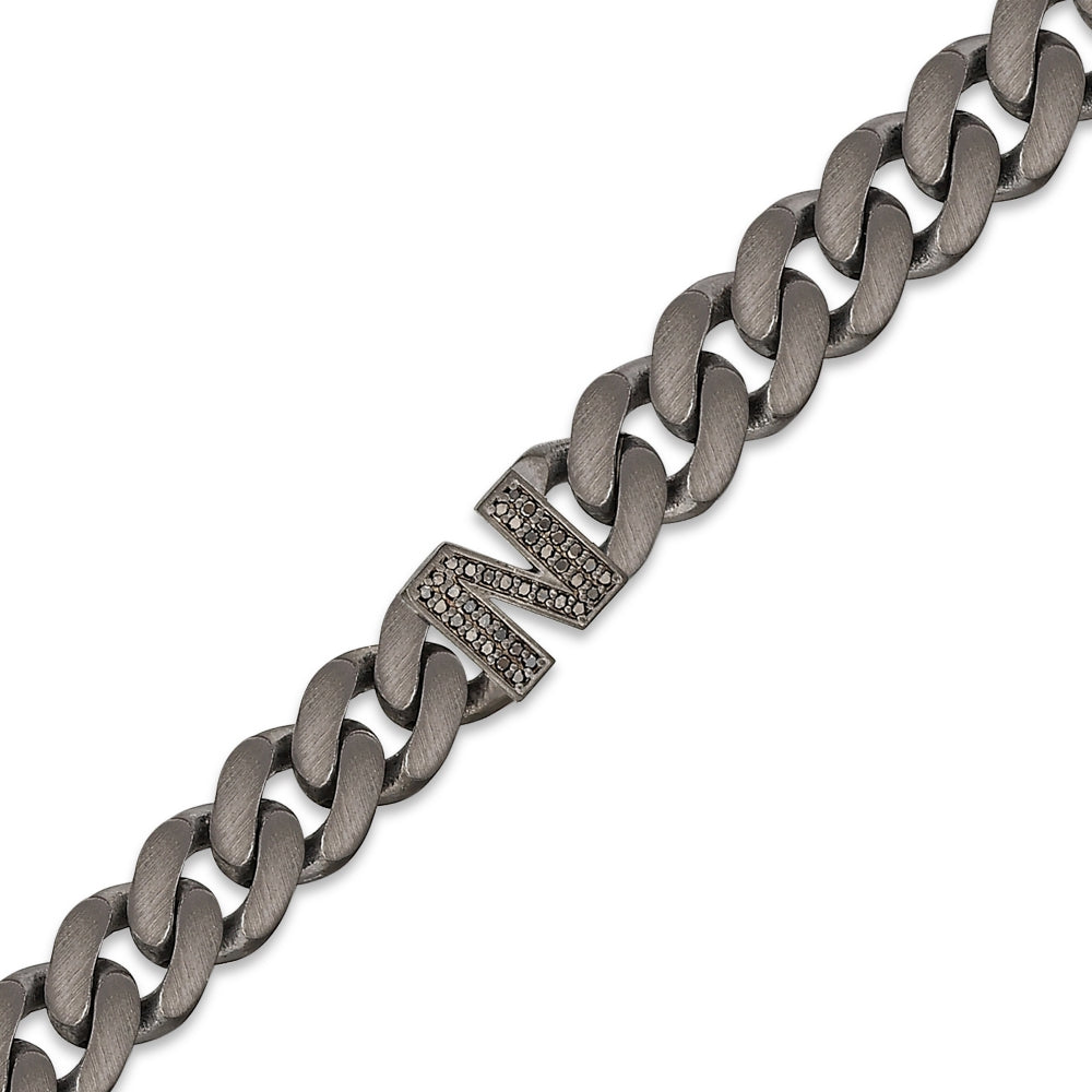 Diamond Initial Bracelet N
