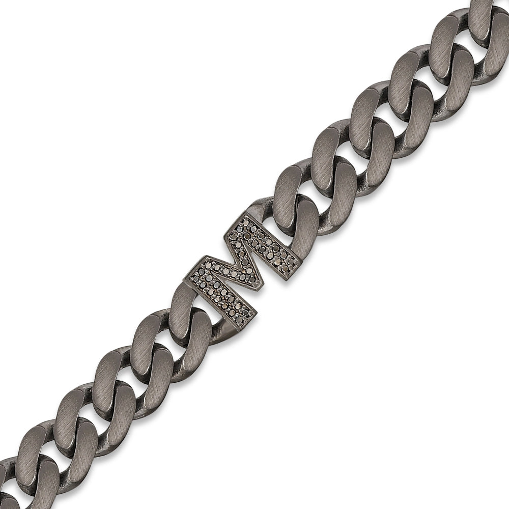 Diamond Initial Bracelet M