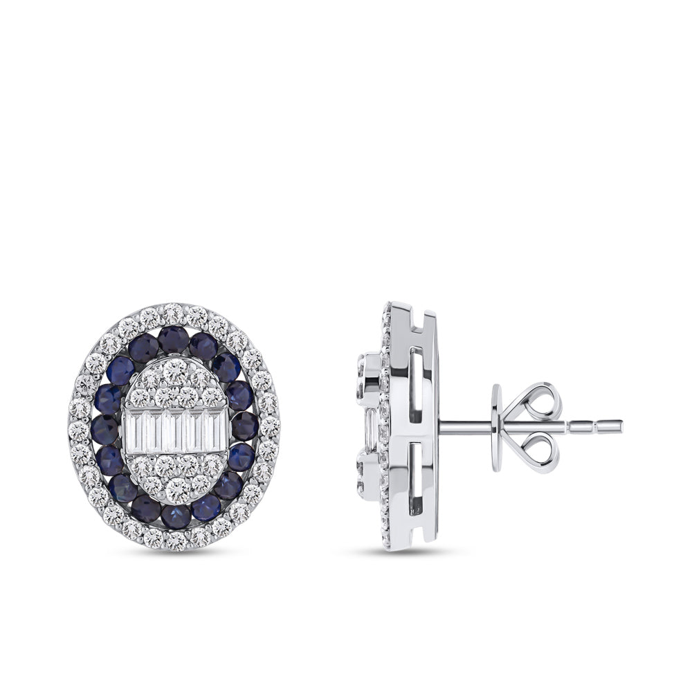 Sapphire Stud Earrings