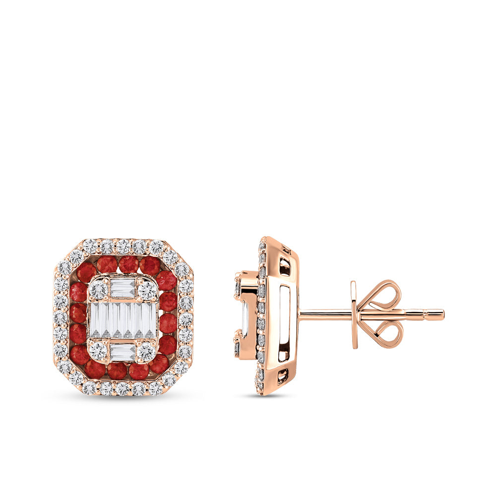 Ruby Stud Earrings
