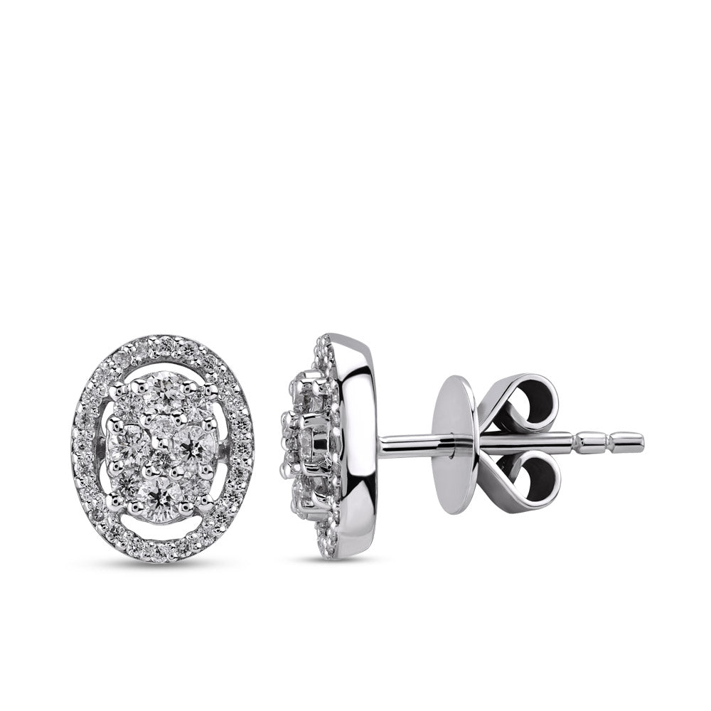Design Diamond Stud Earrings