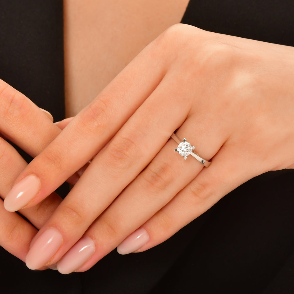 Solitaire Diamond Engagement Ring