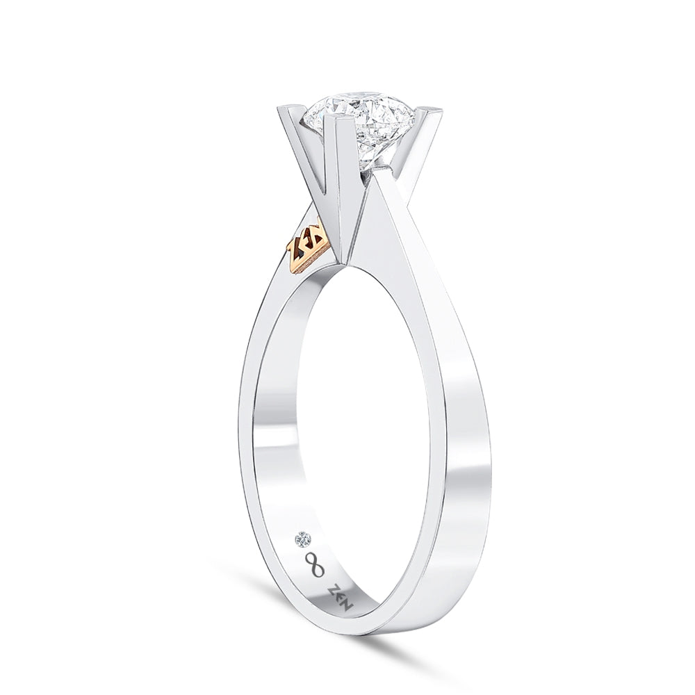 Solitaire Diamond Engagement Ring