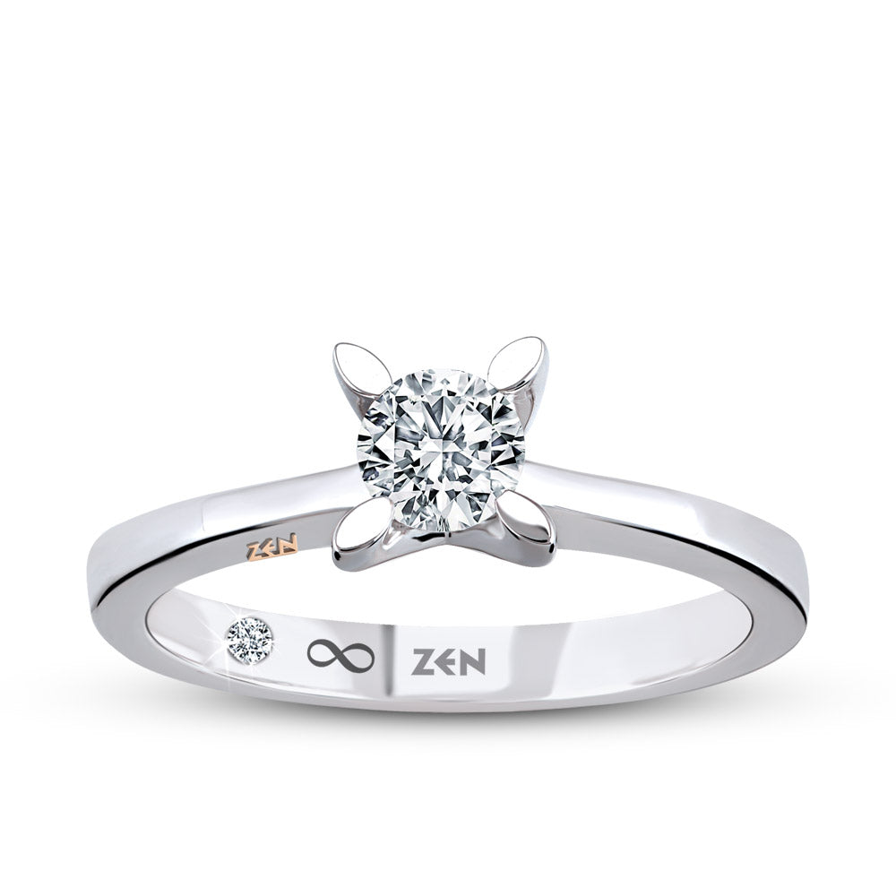 Solitaire Diamond Engagement Ring